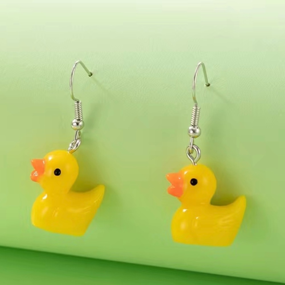 New!! **LOT OF 5** - Rubber Duck Earrings *DUCK DUCK JEEP*